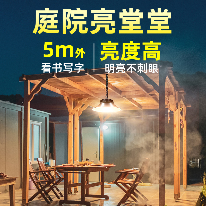 Solar lamps, outdoor chandeliers, garden lamps, household indoor super-bright, outdoor waterproof, garden balcony lighting lamps, wall lamps Application Scenario