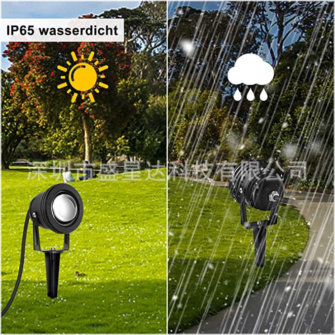 10W RGB underwater light, lawn light, seven-color infrared remote control underwater light, rgb ground projection light Application Scenario