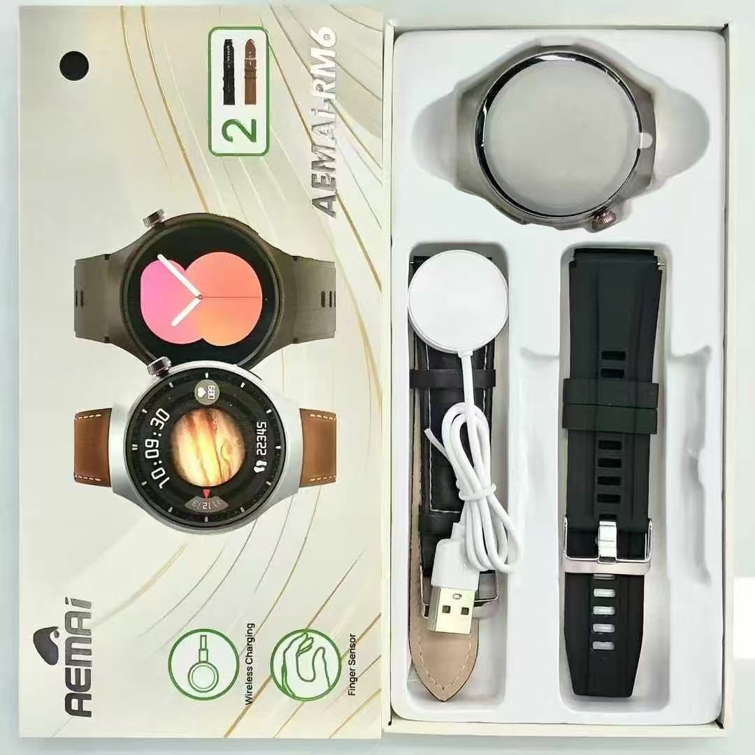ساعة ساعة ذكية، بلوتوث، ساعة اختبار ضربات القلب بشاشة عالية الوضوح، الساعة RM6 Specification image