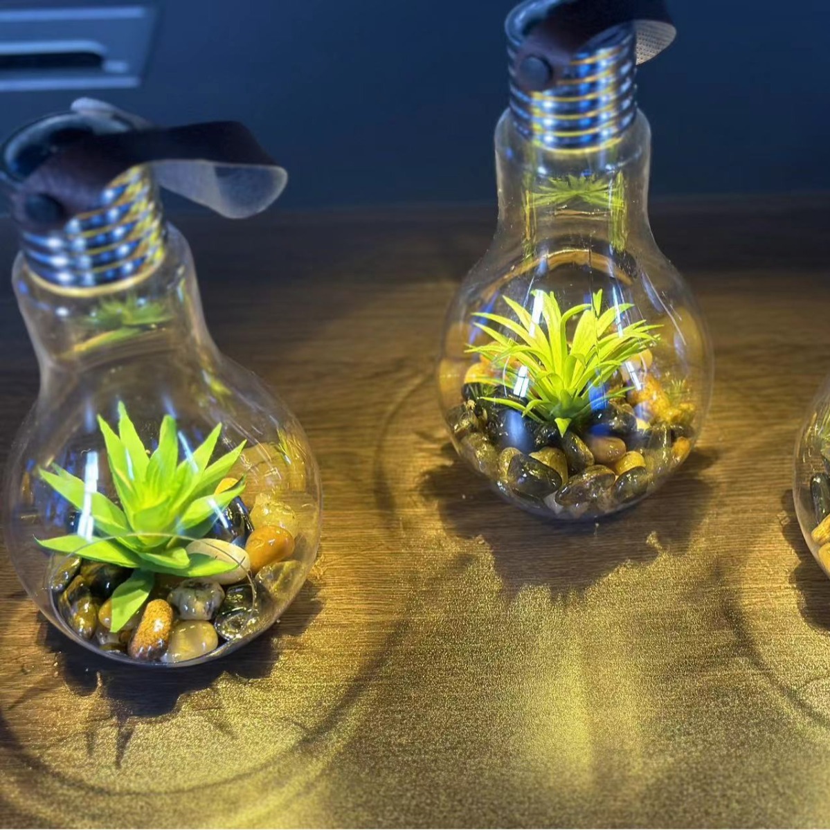 Factory wholesale indoor and outdoor decorative lights, green plant decorations, succulent decorations, ornaments, chandeliers, blow-molded lights Application Scenario