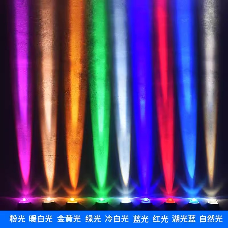 led single-beam spotlight, hotel and villa exterior wall light, Roman column ultra-bright seven-color color-changing waterproof wall-washing light Specification drawing