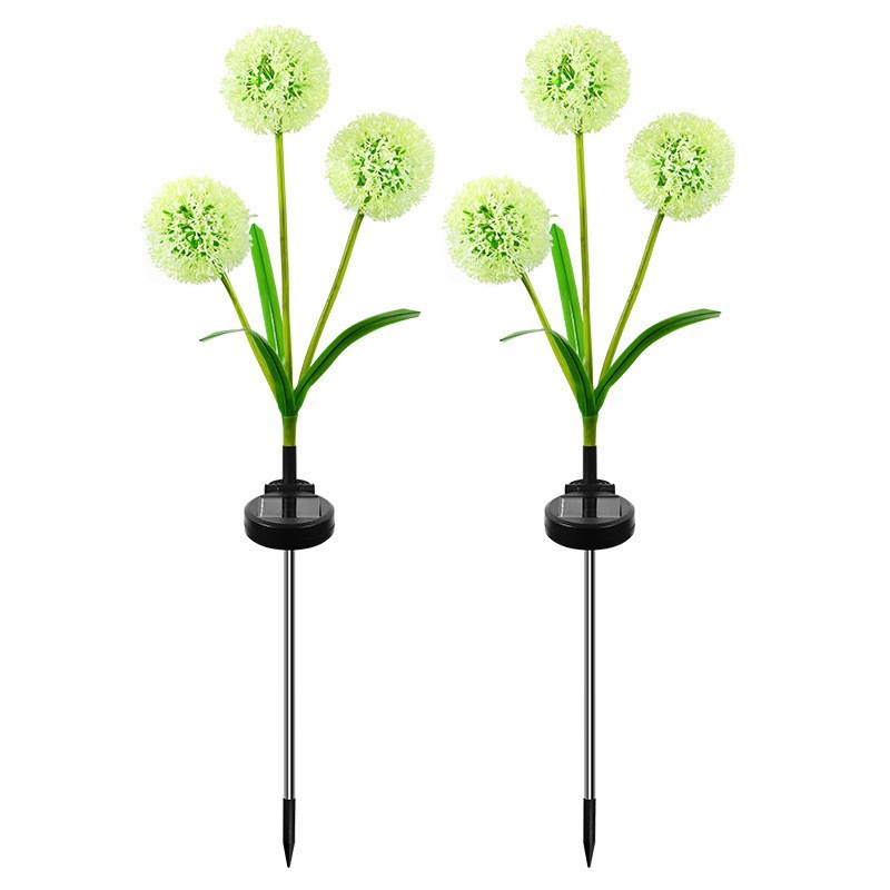 Solar-powered outdoor lawn ground insertion dandelion and scallion ball decorative lights, waterproof cross-border distribution, courtyard lawn decoration Item Picture