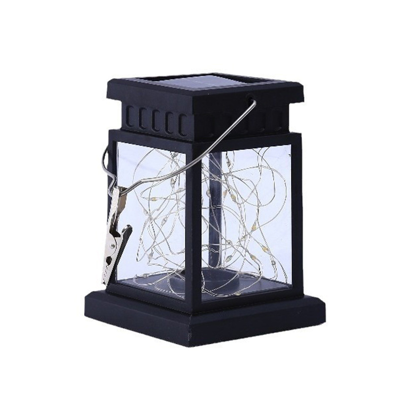 Outdoor solar small palace lamp, home retro courtyard balcony waterproof LED light, garden decoration atmosphere night light Item Picture