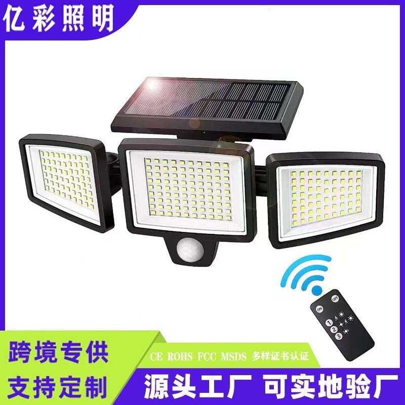 New cross-border smart sensor outdoor lighting solar garden lamps, wall lamps, waterproof and energy-saving for the main entrance and garden full figure