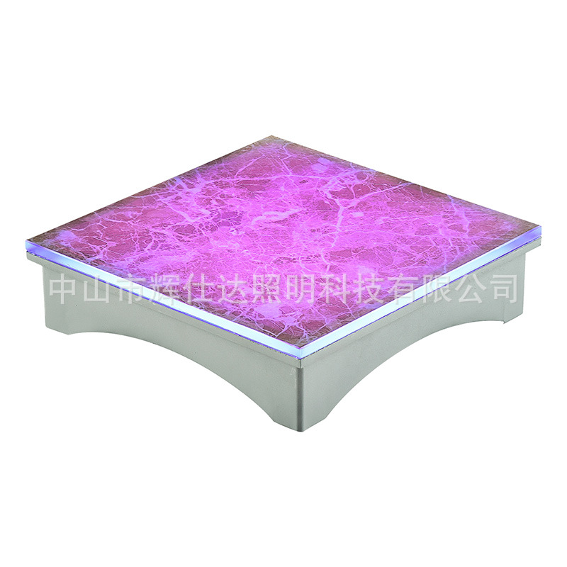 The manufacturer produces floor tile lights, tempered glass, marble-patterned square luminous tiles, and stone-patterned LED floor tiles Application Scenario