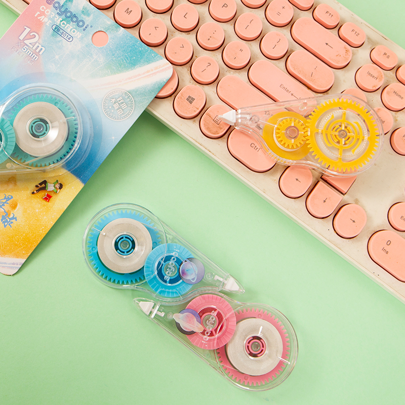 YB-8012 high-quality correction tape, 12-meter ultra-thin film PET transparent film, easy to use, continuous use for students, factory direct sales Application Scenario