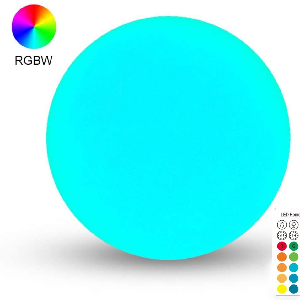 LED inflatable balls, RGB swimming pool, seven-color Christmas pond decorative lights, hanging lights, float lights, swimming pool lights Item Picture
