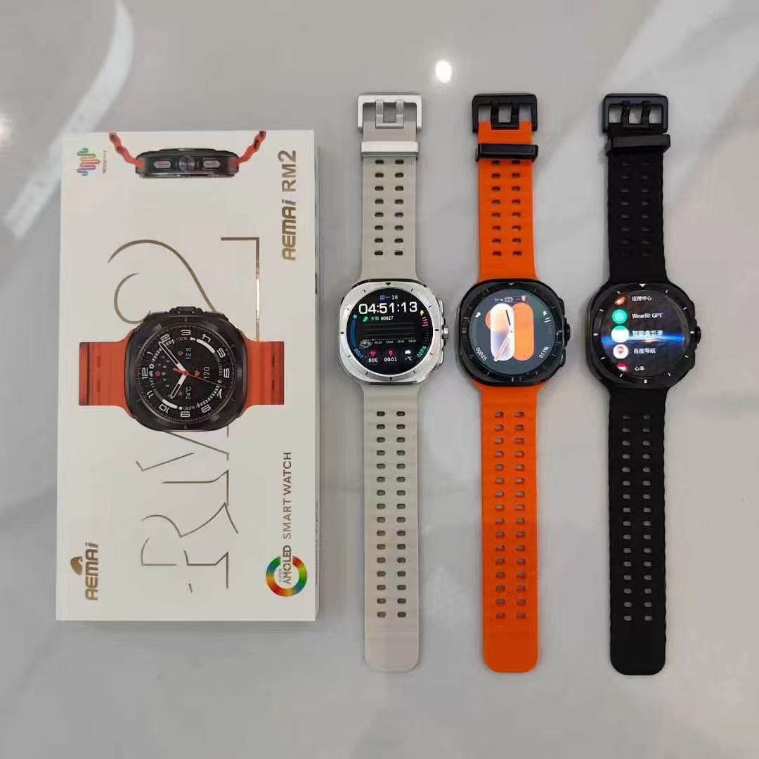 Smartwatch outdoor sports Bluetooth call high-definition large screen heart rate detection disc sports watch RM2 watch