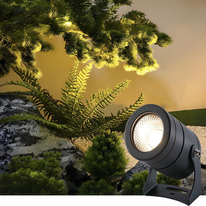 COB tree lighting, ground insert light, led outdoor waterproof villa garden projection light, tree projection light, courtyard landscape projection light full figure