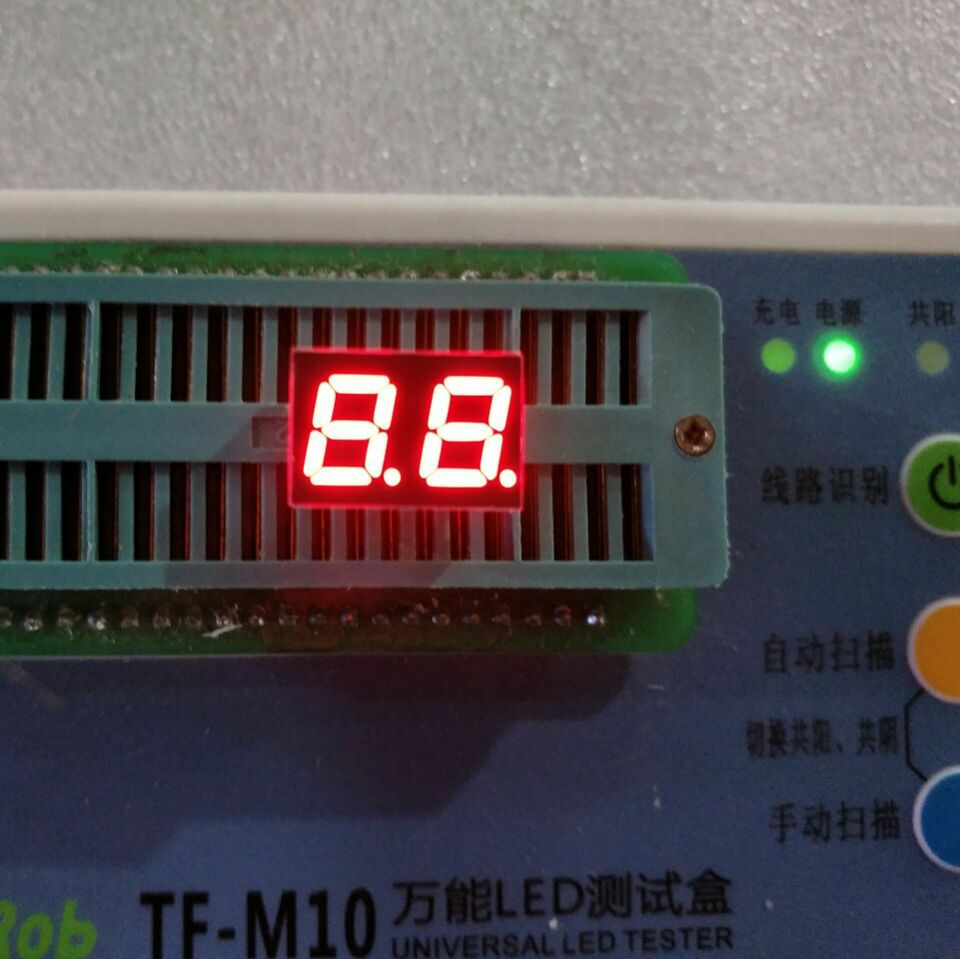 High-brightness 0.28-inch 2-digit common cathode red LED digital tube red light common anode 2281AS/BS Application Scenario