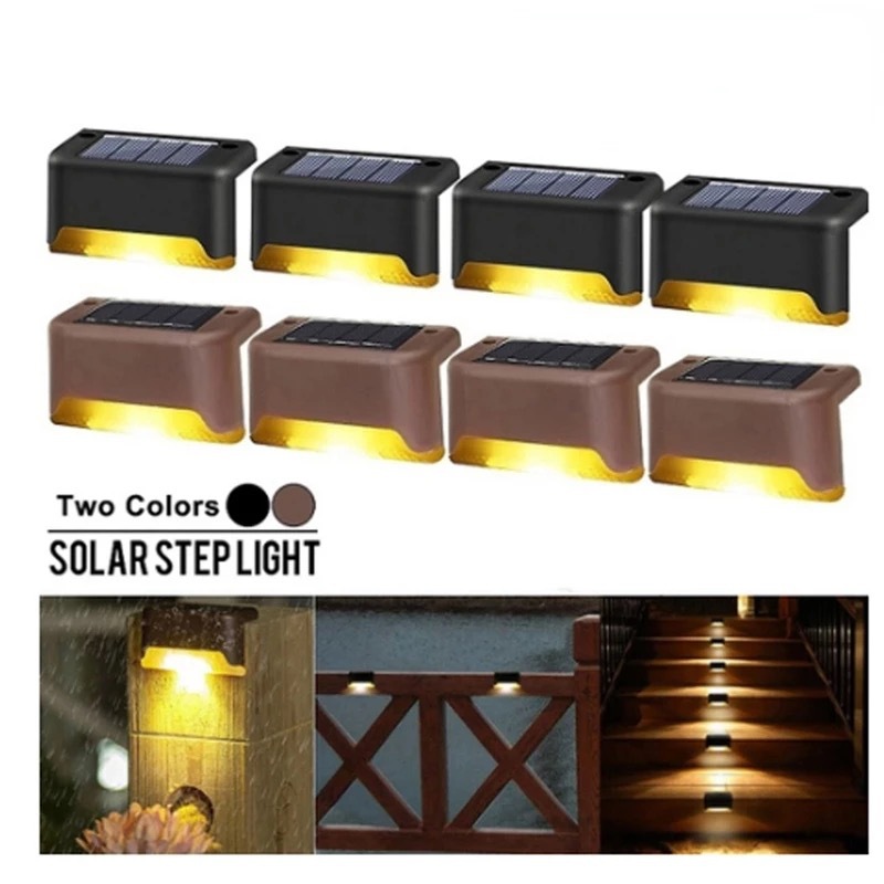 New solar-powered fence lights, railing lights, staircase lights, outdoor LED step lights, and courtyard decorative wall lights details Picture