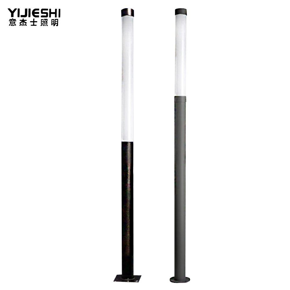 Modern 3.5-meter stainless steel outdoor garden, off-white acrylic community street lamps, garden landscape lamps, LED courtyard lamps Item Picture