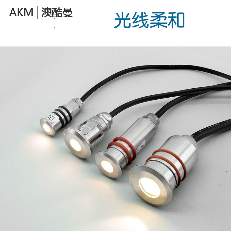 Buried lights, led outdoor star lights, mini stainless steel waterproof embedded spotlights, seven-color garden underwater lights Application Scenario