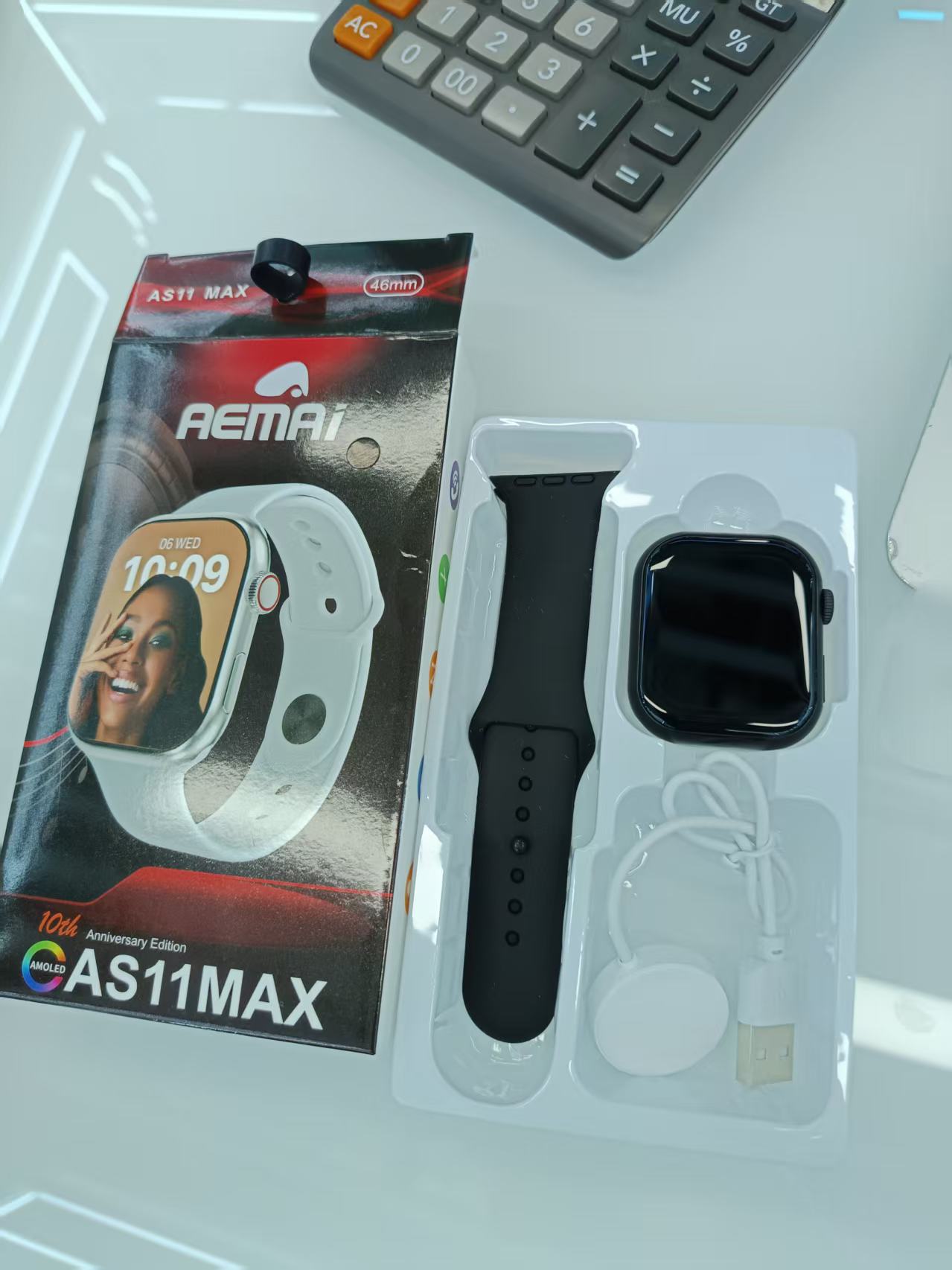 Smartwatch, outdoor sports, Bluetooth call, high-definition large screen, heart rate detection, sports watch AS11MAX details Picture