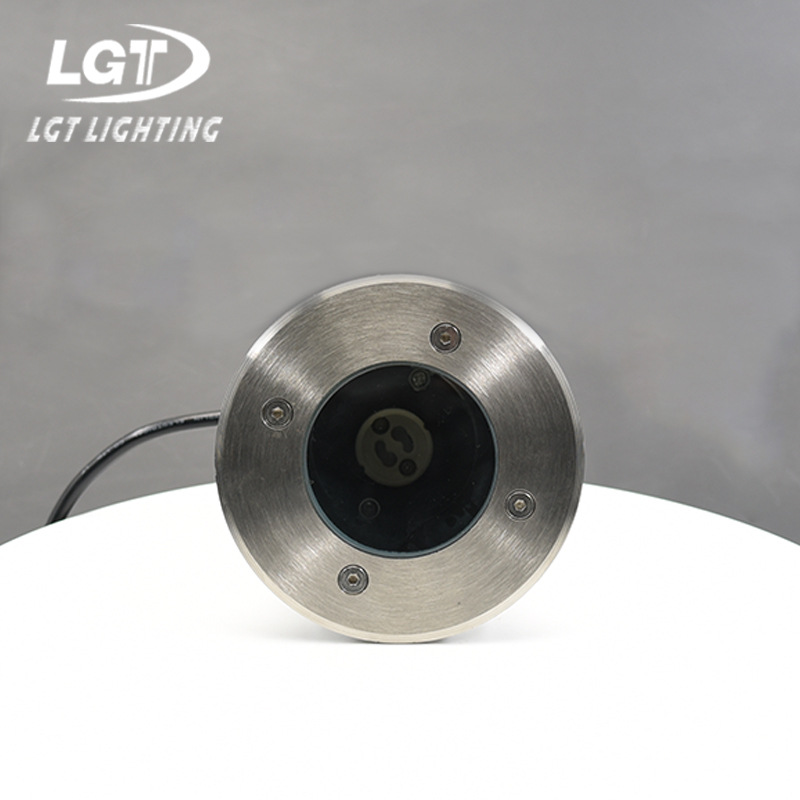 Cross-border circular and square ground lamps with interchangeable light sources GU10 square garden lighting ground lamps Specification drawing