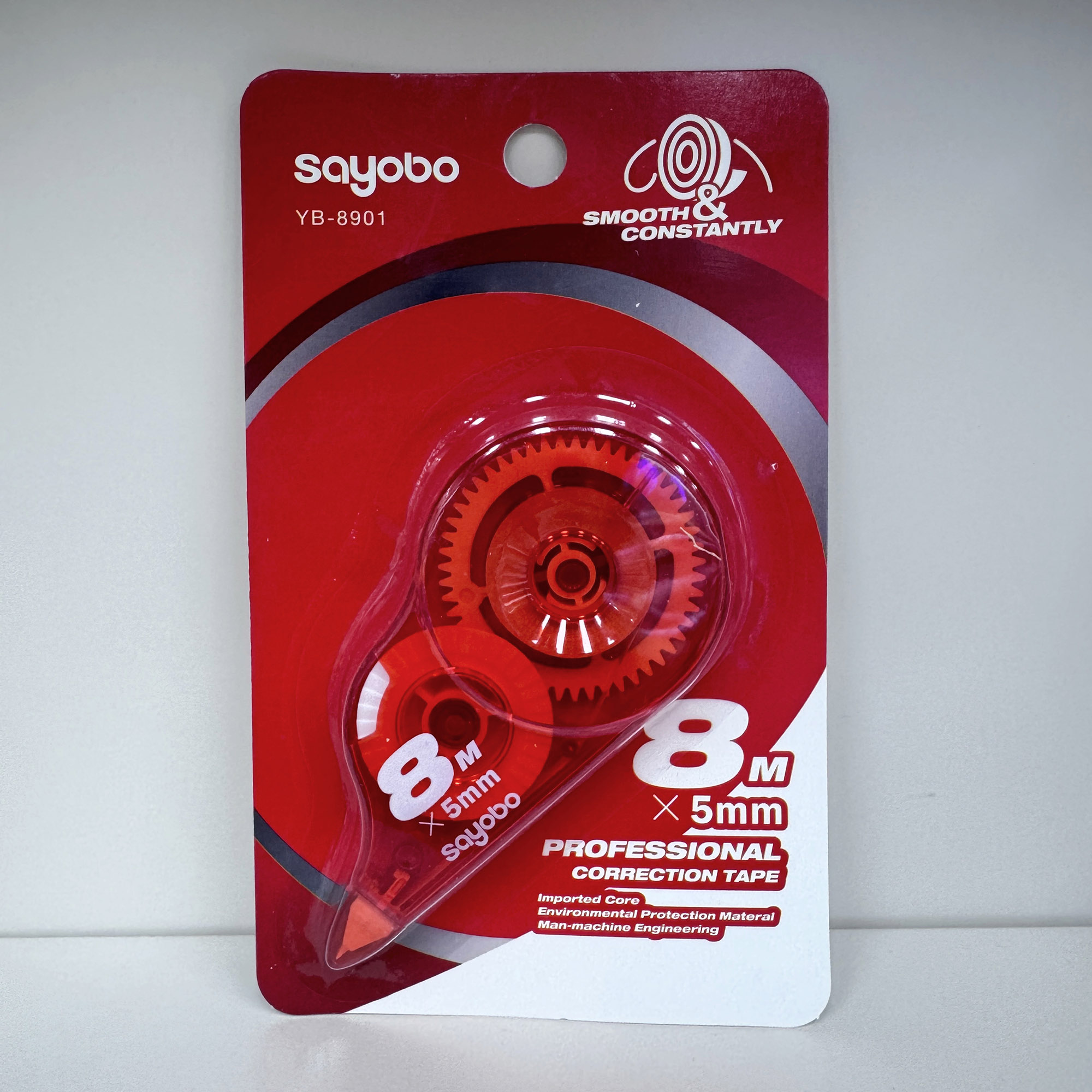 YB-8901 High-quality, large-capacity anti-drop correction tape, 8-meter ultra-thin PET transparent film, easy to use, continuous use, special for students, factory direct sales details Picture