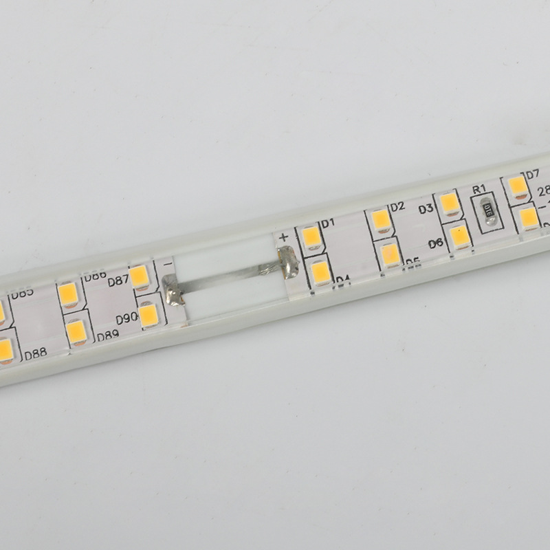 led light strip 2835-12-180, three-row inclined surface mount light strip, outdoor waterproof, festival decorative color light Application Scenario