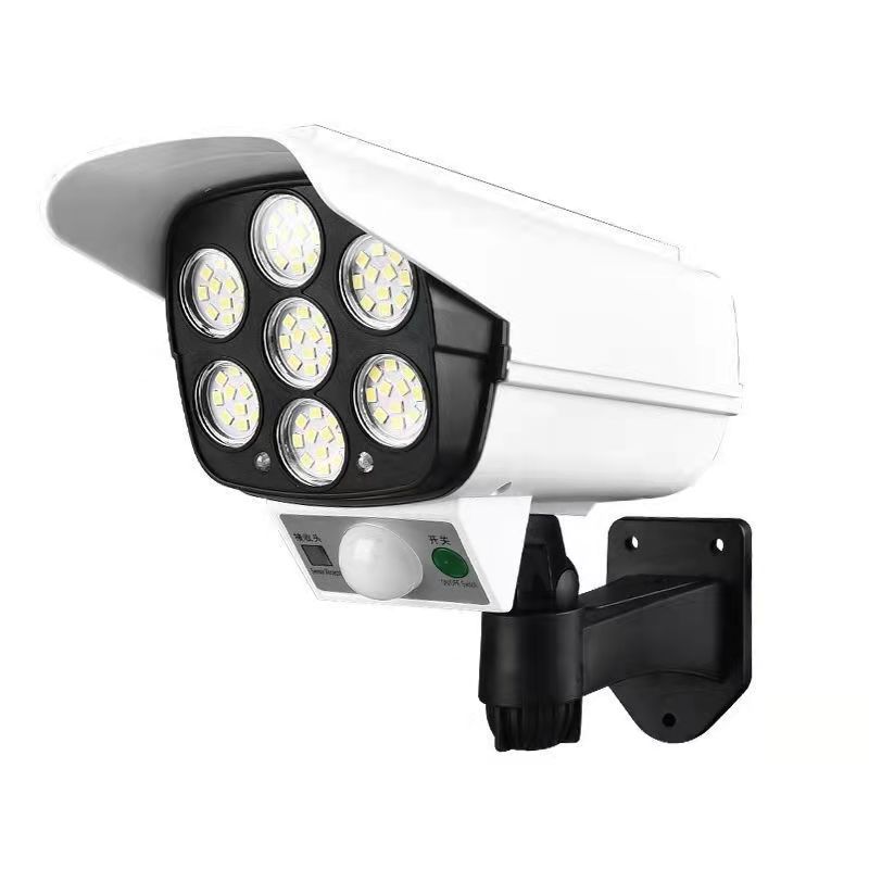 Cross-border solar outdoor simulation monitoring, villa courtyard fake camera lighting, human body sensing anti-theft lamp Item Picture