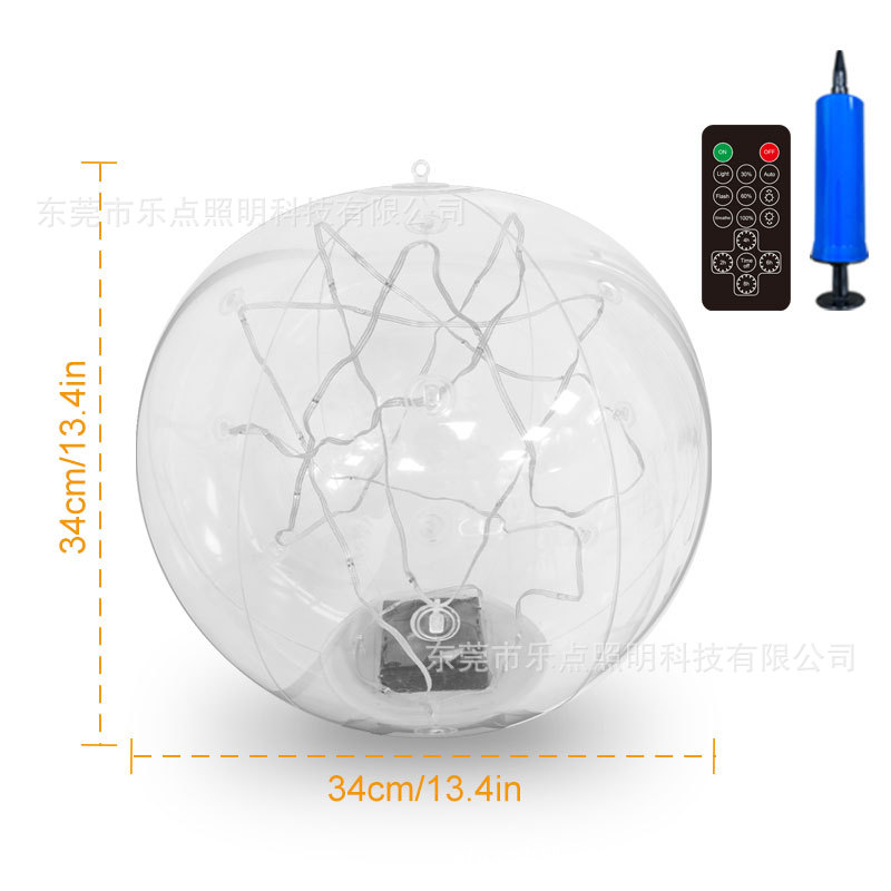 Cross-border solar lights, swimming pool float lights, illuminated spherical lights, 16 types of dimmable lights, outdoor waterproof landscape lights Item Picture