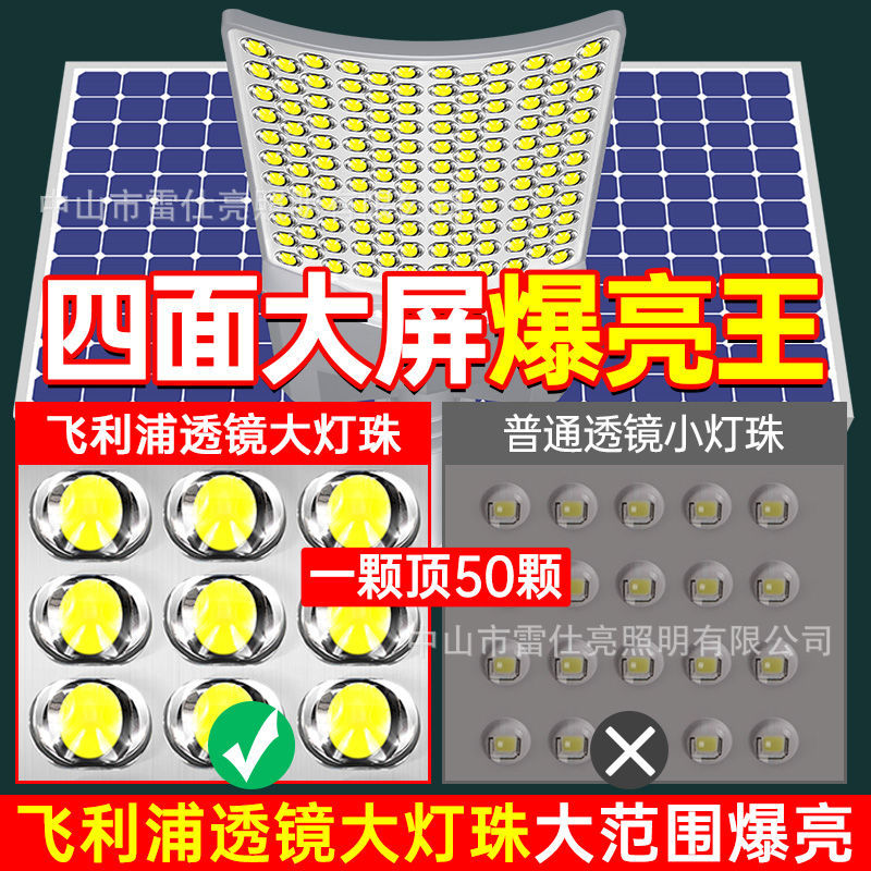 Solar street lamps, 6-8 meters outdoor new rural ultra-bright high-power waterproof led lighting high-pole lamps, complete set with poles Application Scenario