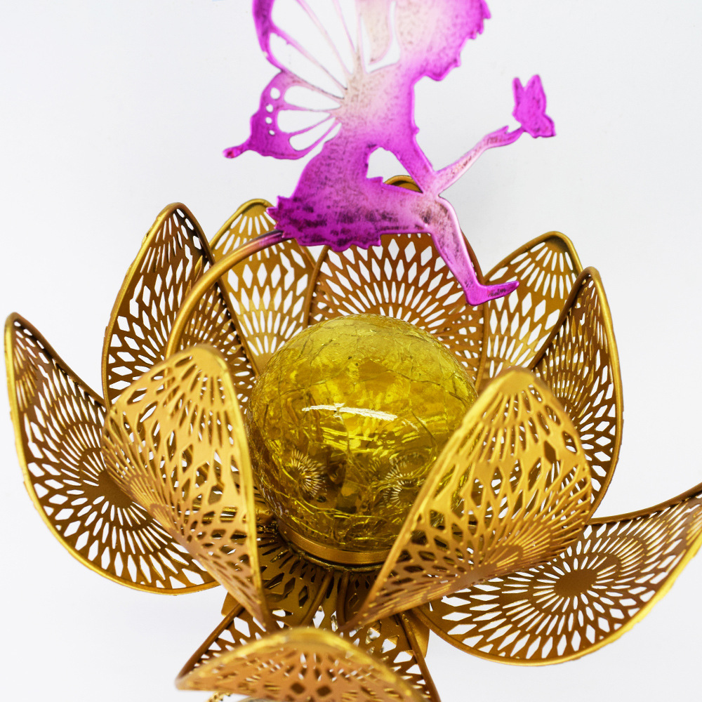 Solar moon wind chime lamp, European ironwork hollowed-out hanging piece, ambient light, outdoor waterproof garden decorative courtyard light Specification drawing