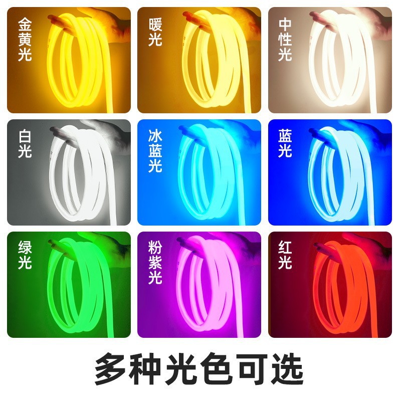 led light strip outdoor lighting project, soft and flexible light strips, 12V and 24V low-voltage waterproof ultra-bright linear lights, COB Application Scenario
