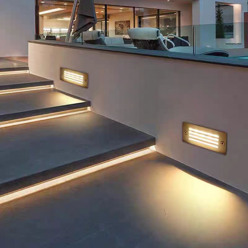 LED car ramp light, outdoor embedded arrow, garage concealed wall light, step light, indicator light, corner light, 6W details Picture
