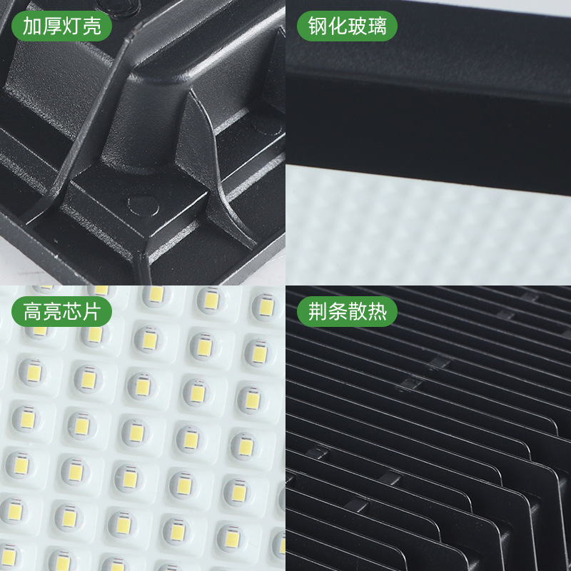Yaming led floodlights, outdoor waterproof 100W / 200W, factory workshop dust-proof, construction site advertising sign floodlights Application Scenario