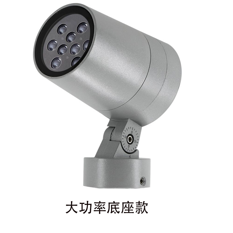 LED outdoor floodlights for garden lighting projects, tree square night scene floodlights, circular focused lawn lights Specification drawing