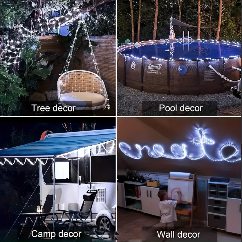 Solar Powered Lights Copper Wire String Light, Outdoor LED Application Scenario