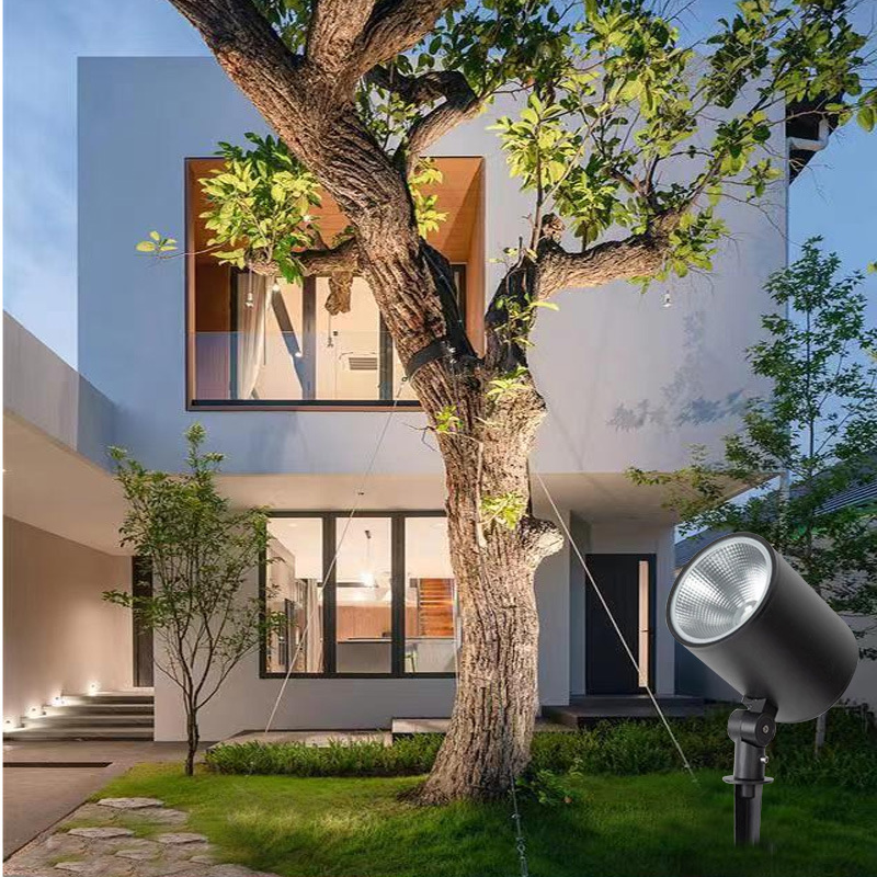 Outdoor spotlights, waterproof tree lights, landscape courtyard garden lawn insert floodlights, outdoor greening tree lights Application Scenario