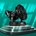 Outdoor small fan camping lamp, lighting and cooling tent lamp, LED outdoor camping lamp, convenient household garden lamp details Picture
