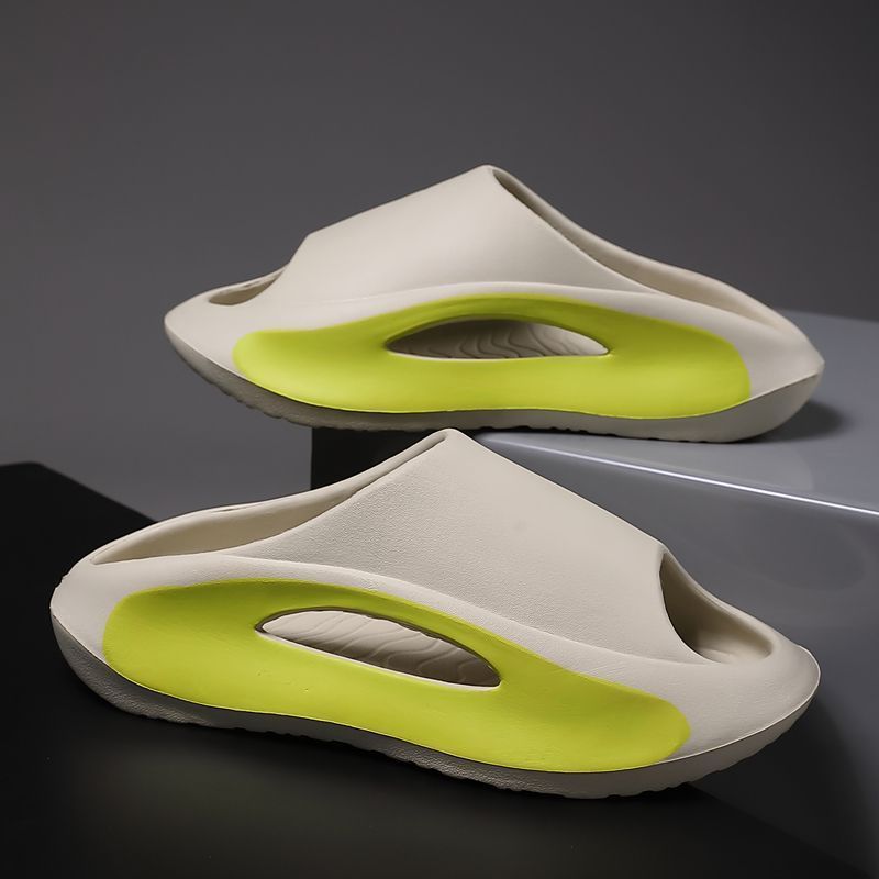 Men's summer outdoor wear is fashionable and versatile. Anti-slip thick-soled outdoor casual one-shoulder flip-flops full figure