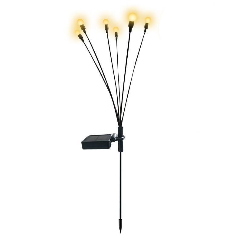 Cross-border solar firefly ground insert lights, garden lawn lights, courtyard lights, outdoor waterproof solar landscape lights Item Picture