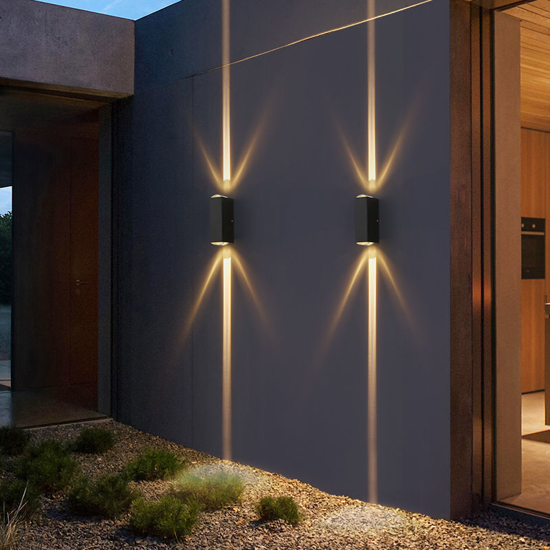 LED single-beam wall lamp, dual-head lighting, focused light, hotel project, KTV corridor, passageway, outdoor background wall decorative light details Picture