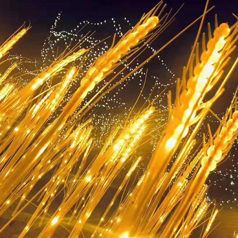 LED simulation street lamps, outdoor lawn lighting, courtyard lighting projects, park decorative landscape lights, night scene lighting details Picture