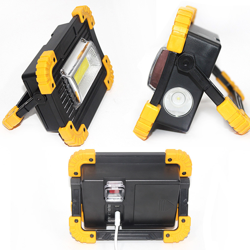 Portable rechargeable LED floodlights, COB work lights, engineering lighting, floodlights and searchlights details Picture