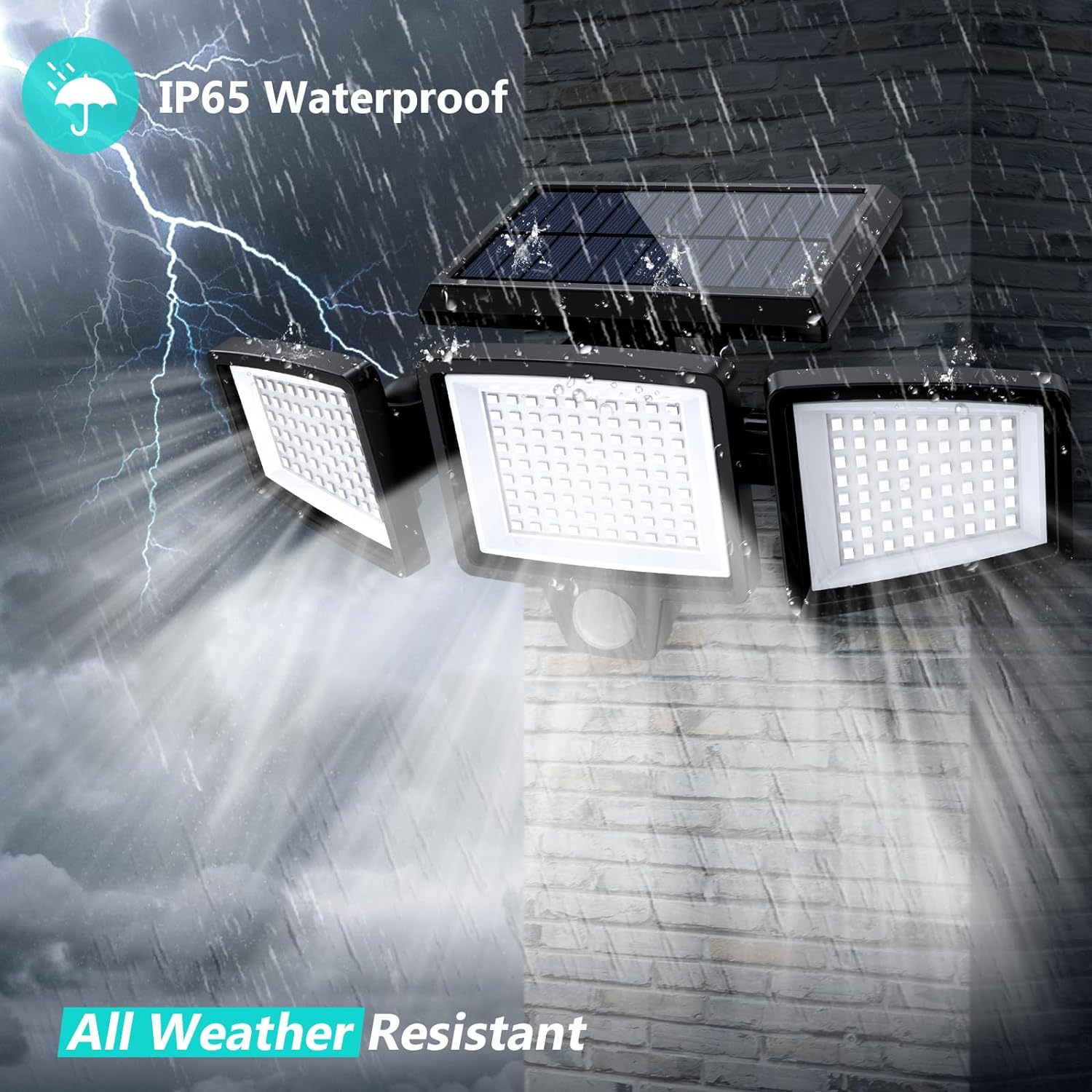New cross-border smart sensor outdoor lighting solar garden lamps, wall lamps, waterproof and energy-saving for the main entrance and garden details Picture
