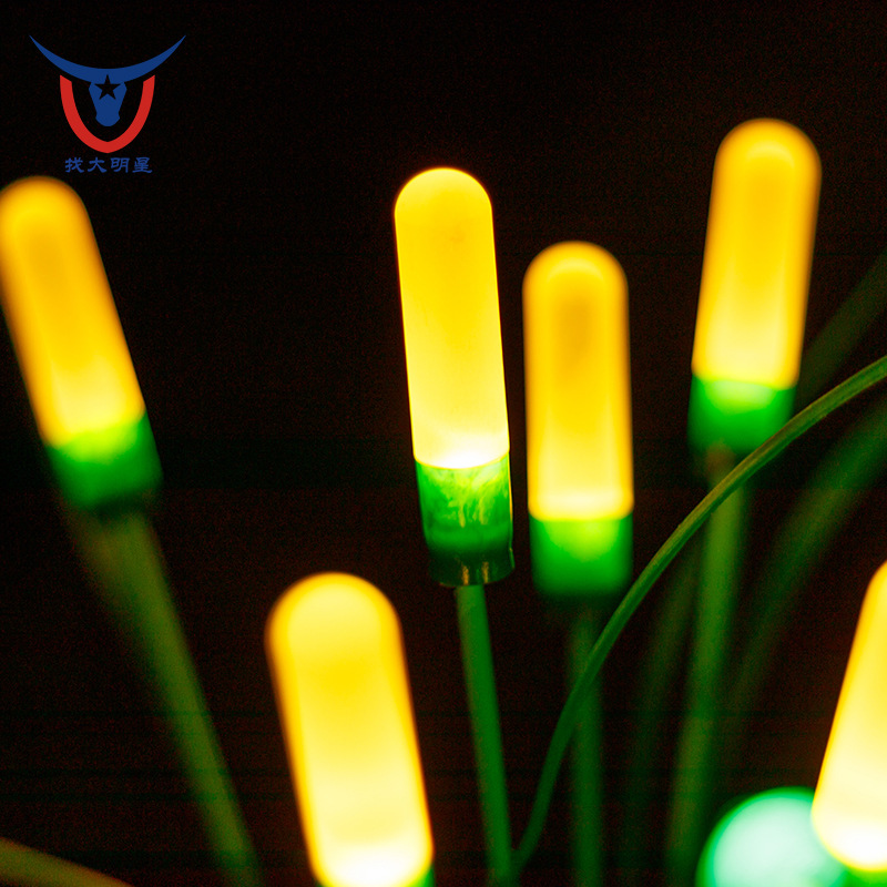 Solar outdoor lights, reed lights, bubble garden lights, solar lawn lights, courtyard atmosphere lights, plant reed lights Specification drawing