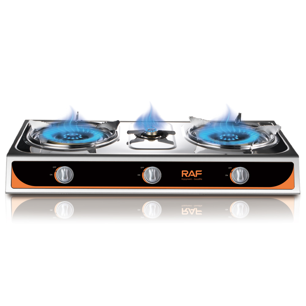 RAF cross-border foreign trade export stove, European-style gas stove, stainless steel panel, electroplated steel bar frame Specification drawing