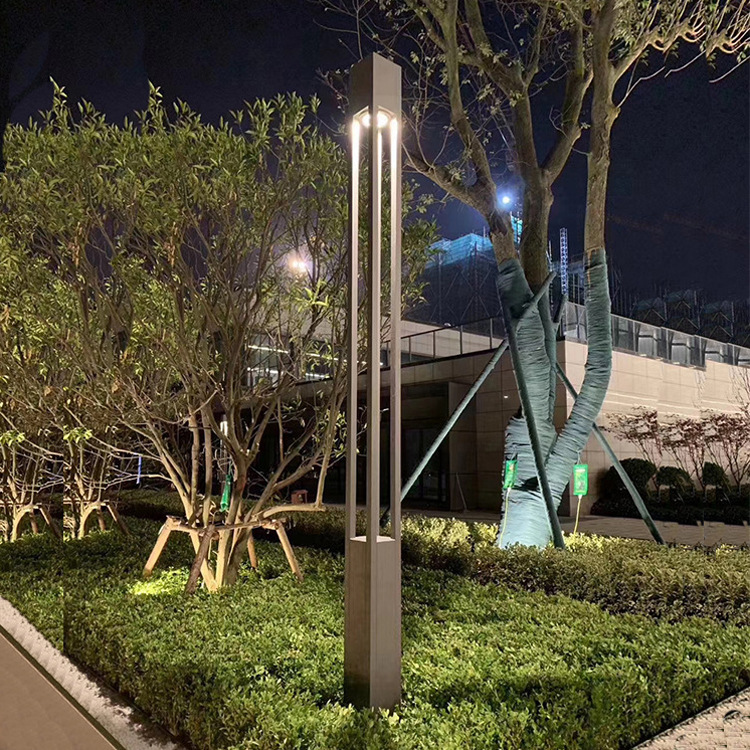 New Chinese-style outdoor 3-meter square landscape light, 4-meter LED community courtyard light, scenic area park aluminum landscape light details Picture