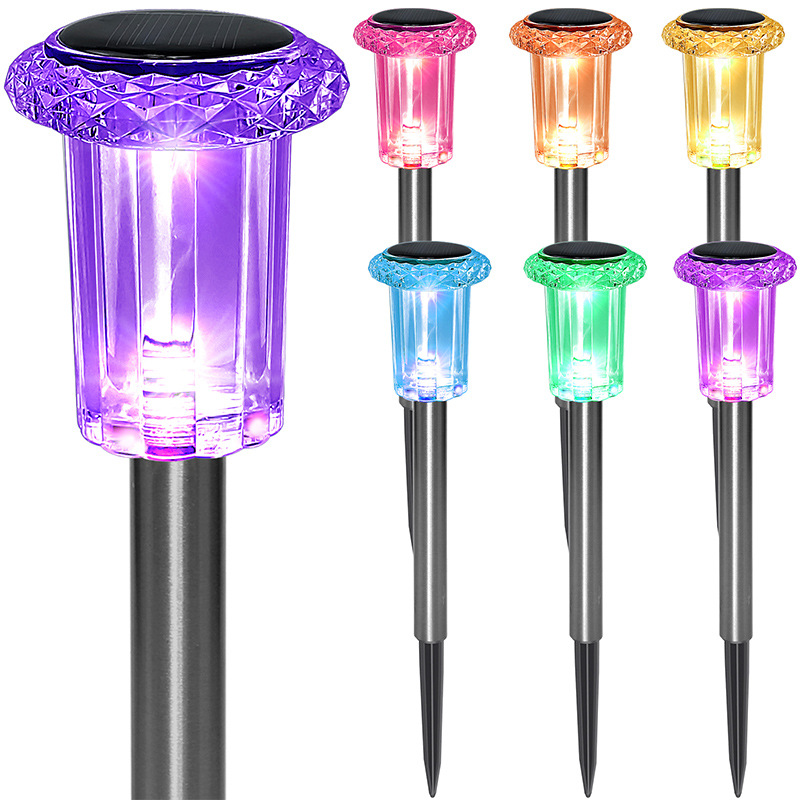 Solar color led lawn lights, scenic area decoration, solar lawn lights, corridor solar lawn lights wholesale Item Picture