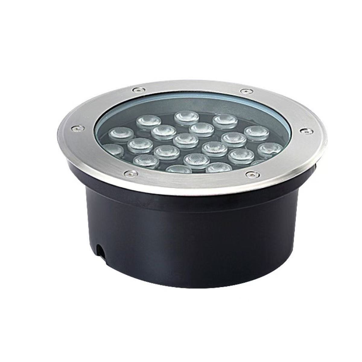 Qilide buried light, projector light, waterproof outdoor foot-mounted, embedded underground, circular, seven-color transparent courtyard lawn Item Picture