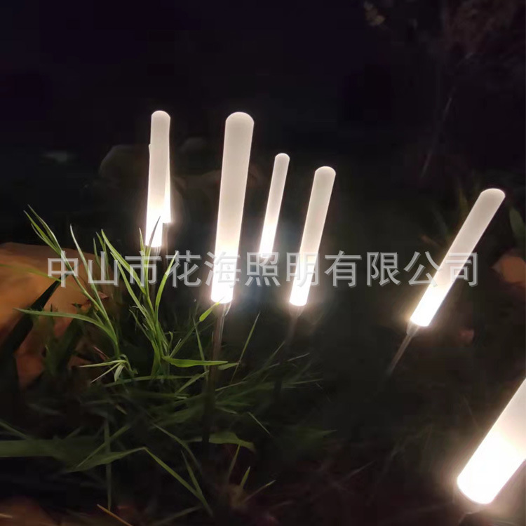 LED acrylic reed lamp, frosted acrylic rod, outdoor waterproof courtyard garden decorative lamp, ground insertion lawn lamp details Picture