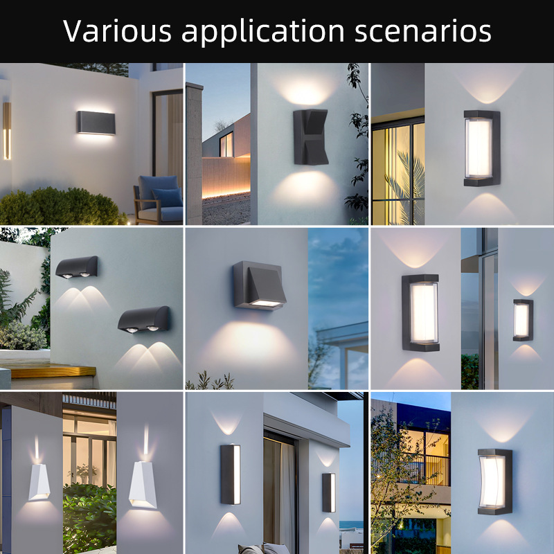 Modern and simple LED waterproof outdoor Wall lamp, creative cross-border trade simple aisle Amazon Wall lamp full figure