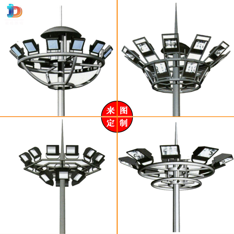 Outdoor high-pole lamps, football fields, basketball courts, adjustable LED lighting fixtures, street lighting, high-power road lamps Item Picture