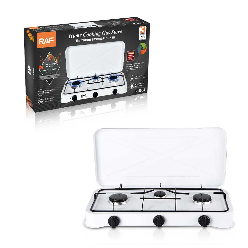 RAF cross-border foreign trade export European-style stoves, multi-head stoves, three-hole manual ignition simple European-style gas stoves Item Picture