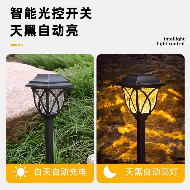 ✅ Solar outdoor lawn light, courtyard villa garden decoration, waterproof night light, yard arrangement, grassland ground insertion Application Scenario