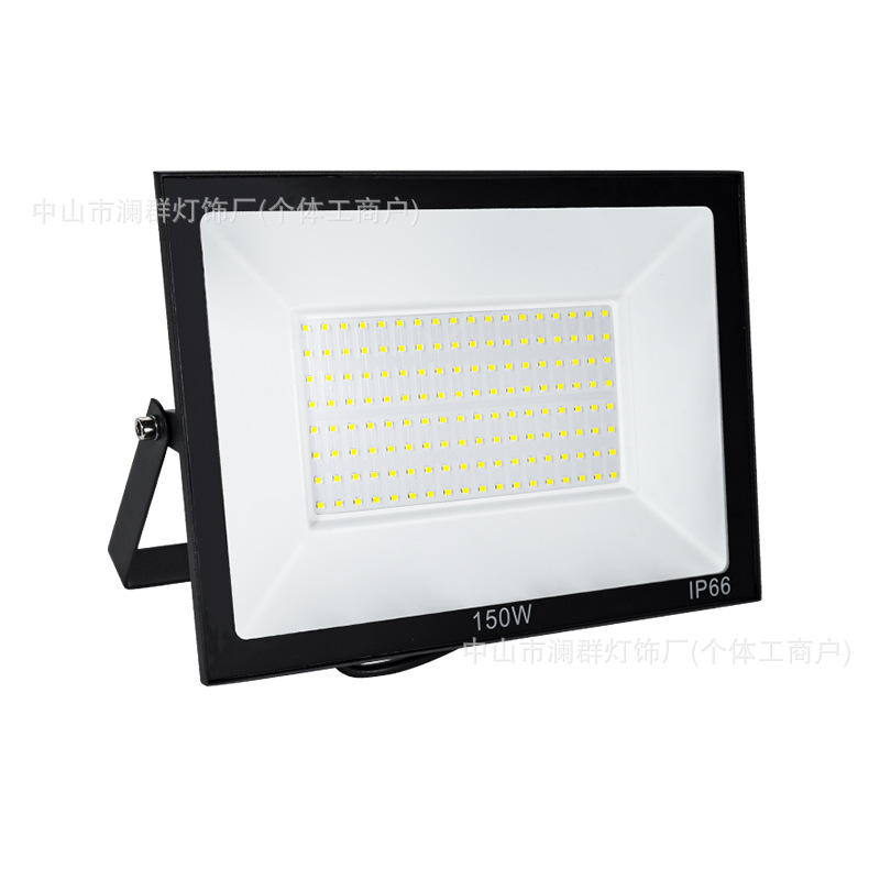 Cross-border led mini Apple borderless floodlight, outdoor waterproof 50W, 100W ultra-thin floodlight, outdoor projection light Item Picture