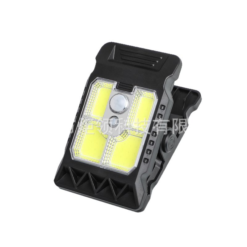 Cross-border new solar clip lamp, human body sensor wall lamp, high-brightness outdoor garden lamp, home garden fence lamp Item Picture